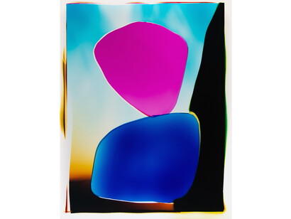 Liz Nielsen,
Kissing Stones,
2021,
Analog Chromogenic Photogram, Unique, on Fujiflex,
43 x 34 in. (109.2 x 86.36 cm)