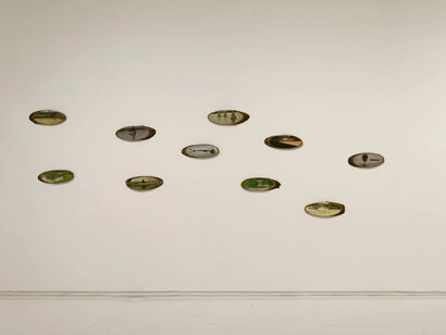 Santanu Debnath, Morphology of water, exhibition view. Courtesy of Emami Art