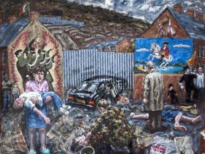 The Other Cheek? (1989), John Keane b.1954, © John Keane, Collection Ulster Museum
