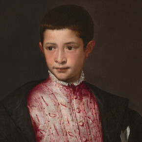 Titian, Ranuccio Farnese (detail), 1541-1542. Courtesy of National Gallery of Art