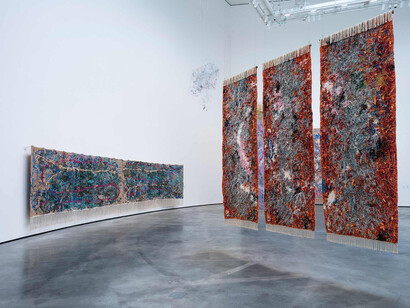 Igshaan Adams, Unsettling dust: the body’s archive, exhibition view. Courtesy of Guggenheim Museum Bilbao