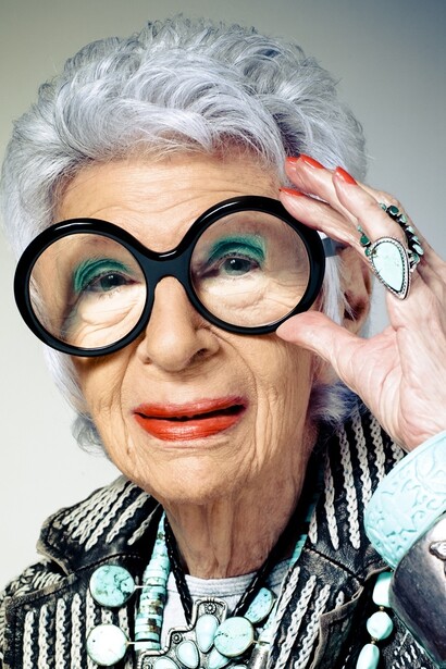 Iris Apfel y su mirada penetrante