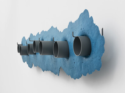 Untitled, 2021
cast polyurethane resin and metal
44 x 217 x 23 cm
17 3/8 x 85 3/8 x 9 1/8 ins