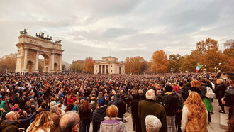 Manifestazione di Milano del 13 Novembre in cui era presente Robert Kennedy Jr. 