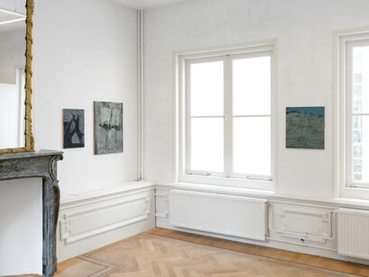 Arturo Kameya, The moon wanted to be the sun, but it was too late to change, exhibition view. Courtesy of Grimm Gallery