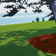Koen van den Broek, 2020, Cliff, 135x180 cm. Courtesy of Gallery Baton (detail)