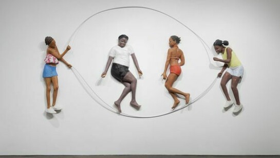 John Ahearn, Double Dutch, overall: 79 1/2 x 142 1/2 x 9 1/2 in/202 x 362 x 24 cm