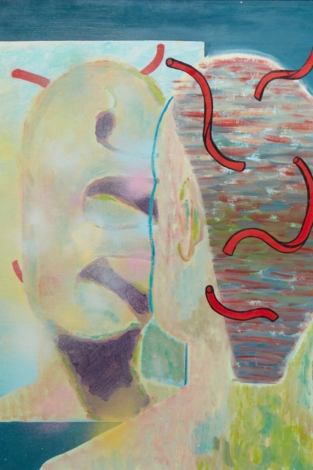 Laurence Owen, Medusa Looking in the Mirror, 89 oil on board, 2016. Courtesy of Gallery 8