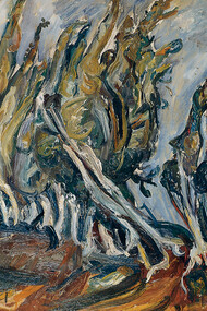 Chaïm Soutine, Pappeln, um 1919. Öl auf Leinwand, 65,1 x 81 cm. Privatsammlung