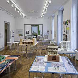 Soft power, stadtmachen nach Brüsseler art, Ausstellungsansicht. Mit freundlicher Genehmigung des S AM Swiss Architecture Museum