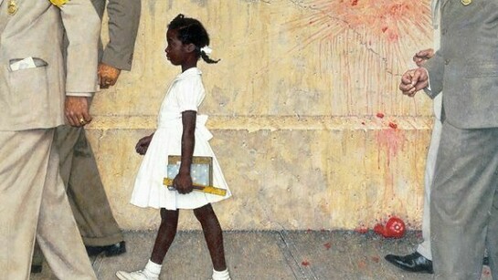 Norman Rockwell. The Problem We All Live With. Story illustration for Look, January 14, 1964. © Norman Rockwell Family Agency. All rights reserved. Norman Rockwell Museum Collections