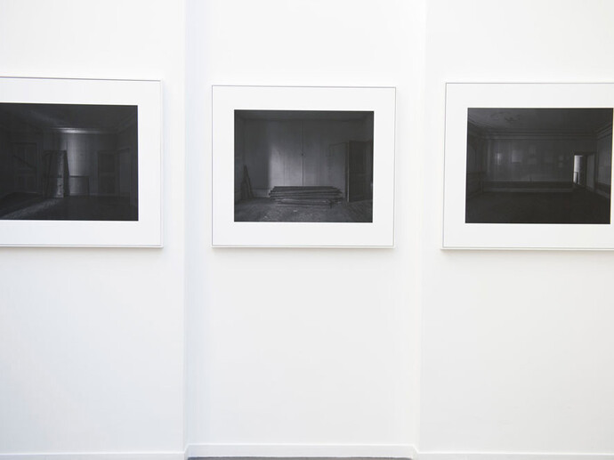 View of the exhibition "ainsi" by Jean-Claude Pondevie, melanie Rio gallery, Paris, 2015