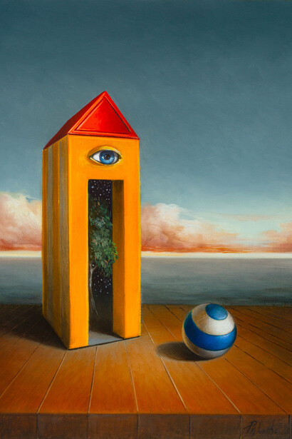 Palumbo Ciro, Microcosmo, 2021, olio su tela, 35x30 cm