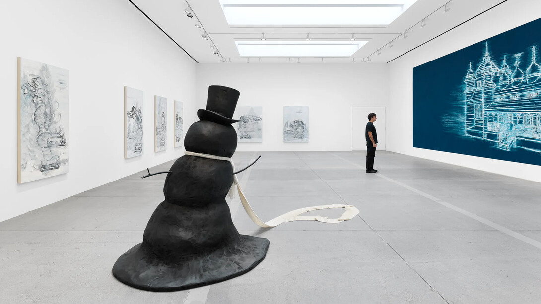 Gary Simmons, Thin ice, exhibition view. Courtesy of Hauser & Wirth