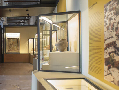 Troya y Roma. Mitos, leyendas, historias del Mediterráneo antiguo, vista de exhibición. Cortesía del Parque Arqueólogico del Coliseo de Roma