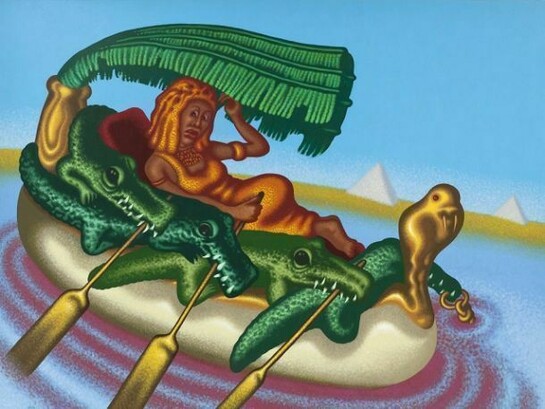 Peter Saul, Cleopatra, Queen of the Nile, 2012-2013, Acrylic on canvas, 183 x 244 cm, 72 x 96 in SAU/P 2