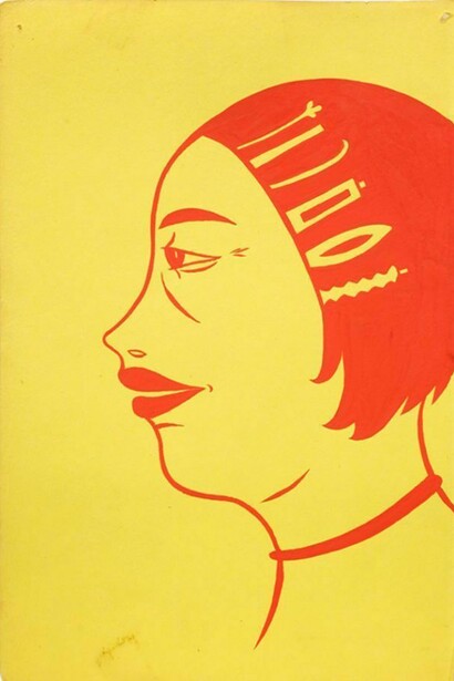 Margaret Kilgallen, Untitled, 2000. Acrylic on paper. Courtesy the Estate of Margaret Kilgallen and Ratio 3, San Francisco