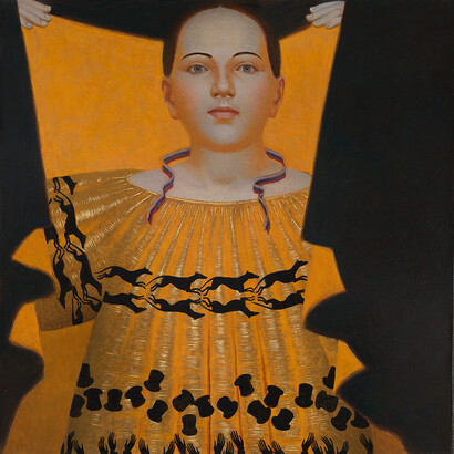 Andrey Remnev, Fireworks,  67x60cm,Oil on canvas, 2019
