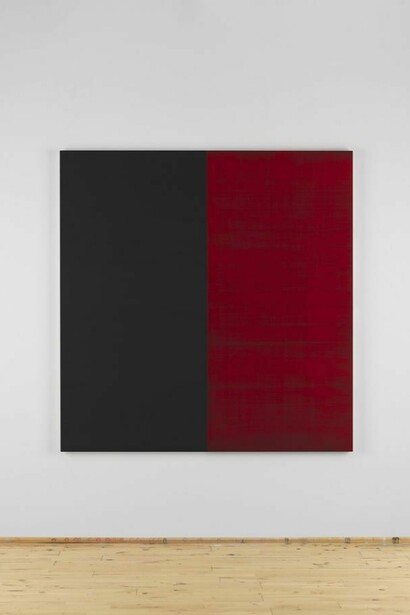 Callum Innes, Untitled Lamp Black No 9, 2013, Oil on linen, 180 x 175 cm, ©H, Kosaniuk, Courtesy Sean Kelly, New York