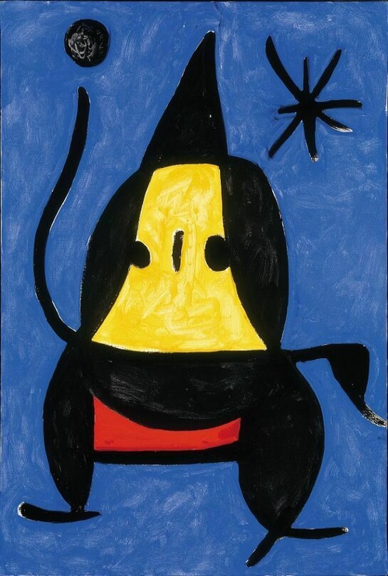 Joan Miró - Senza Titolo, 1978 - Olio su tela, 92 x 73 cm - Fundació Pilar i Joan Miró, Mallorca. © Successió Miró by SIAE 2012. Foto: © Joan Ramón Bonet & David Bonet / Cortesía Archivo Fundació Pilar i Joan Miró a Mallorca