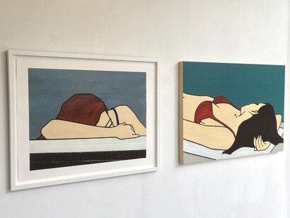 She Looks at... The Water, Jeffrey Palladini, installation view. Courtesy of the artist and Elisa Contemporary Art