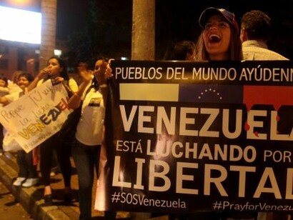 Las manifestaciones en contra de Maduro se han multiplicado en un último año en el que la economía venezolana ha sufrido especialmente el desplome en el precio del petróleo