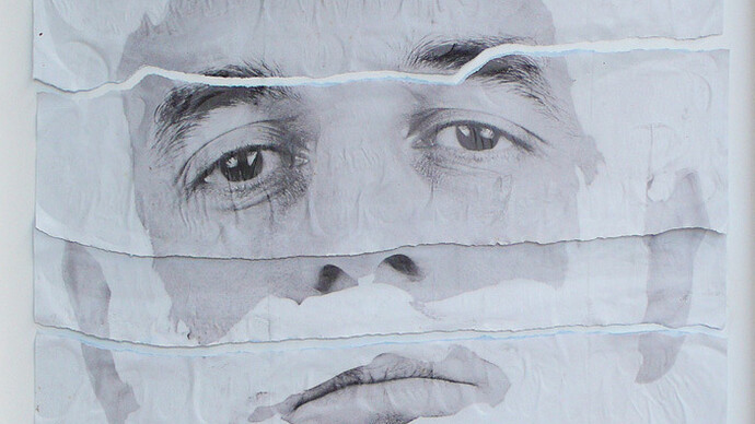 Carlo Buzzi, Savon, manifesti strappati, 119x89cm, 2014 - Courtesy Theca Gallery Lugano