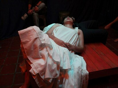 Monterrey, México. Obra de microteatro