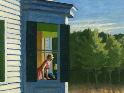 Edward Hopper, Cape Cod Morning, 1950, Oil on canvas, 86.7 x 102.3 cm, Smithsonian American Art Museum, Gift of the Sara Roby Foundation, © Heirs of Josephine Hopper / 2019, ProLitteris, Zurich, Photo: Smithsonian American Art Museum, Gene Young
