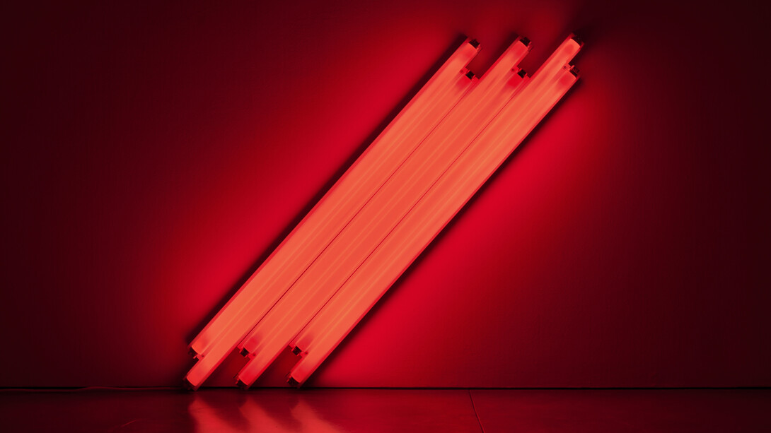 Dan Flavin. Courtesy of Zeit Contemporary Art