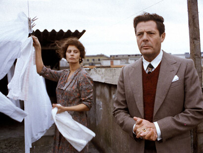 Sophia Loren e Marcello Mastroianni in "Una giornata particolare"