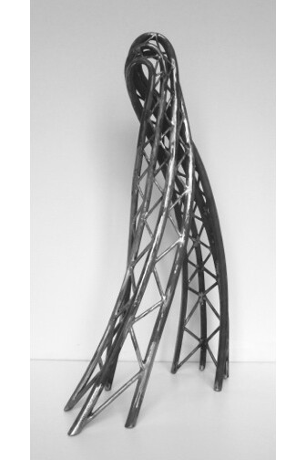 Mark Gibian, Contraposto, 2010, steel, 24" x 20" x 8"
