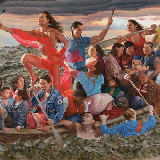 Kent Monkman, mistikôsiwak (Wooden boat people): Resurgence of the people, 2019. Courtesy of Montreal Museum of Fine Arts