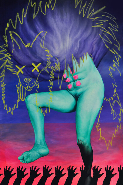 Dorielle Caimi, Belly of the beast, 2017. Courtesy of Gerald Peters Contemporary