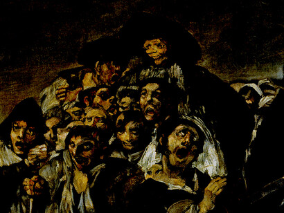Pinturas negras: «La romería de San Isidro» (detalle)