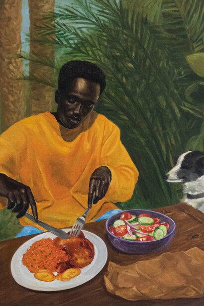 Be my guest, artwork in exhibition. Courtesy of PearlLam Gallery