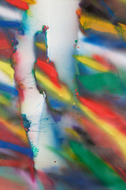 Katharina Grosse, Untitled (detail), 2019. Courtesy of Albertina Museum