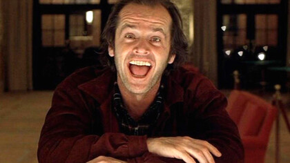 Jack Nicholson en "El resplandor"