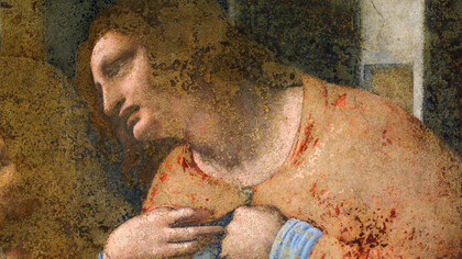 Leonardo Da Vinci, Cenacolo, dettaglio