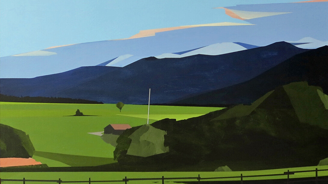 Greta Van Campen, St Ignatius, MT' 2014, 18x24", acrylic on panel