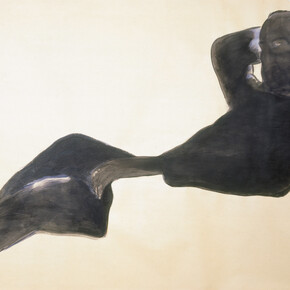 Alberto Olivetti, Ritratto di Pietro Ingrao, 1984, dettaglio,
acrilico su carta montata su tela,
150 x 300 cm,
Roma, Collezione privata
