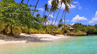 The crystal clear sea of Siquijor Beach