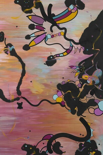 Fiona Rae, Everything will be beyond your thinking, 2012, Oil on canvas, 213.4 x 175.3 cm