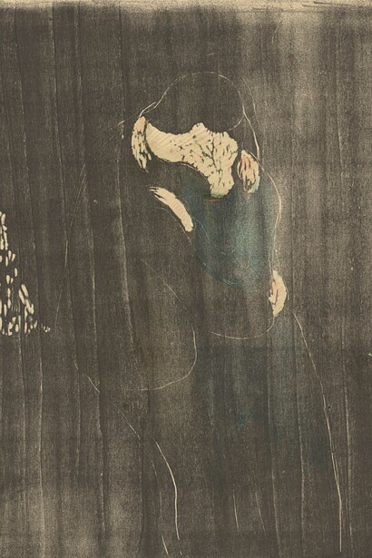 Edvard Munch. The Kiss I, 1897. Private collection Courtesy Galleri K, Oslo  © Foto- courtesy Galleri K, Oslo