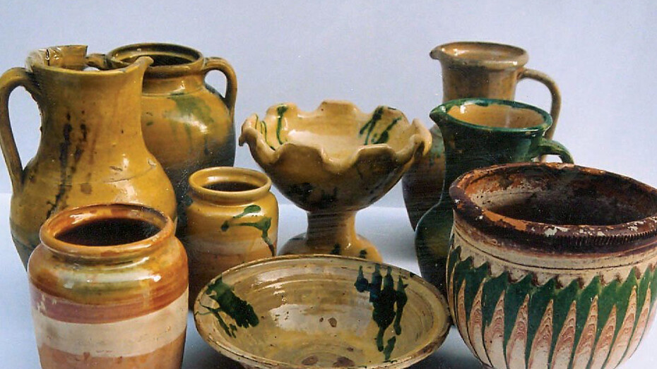 Traditional glazed ceramics of Lapithos known as aleifta, first half of 20th century
