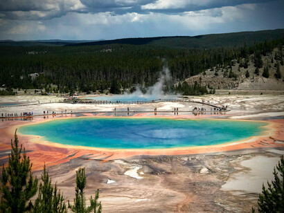 Grand Prismatic Spring in Yellowstone National Park, USA