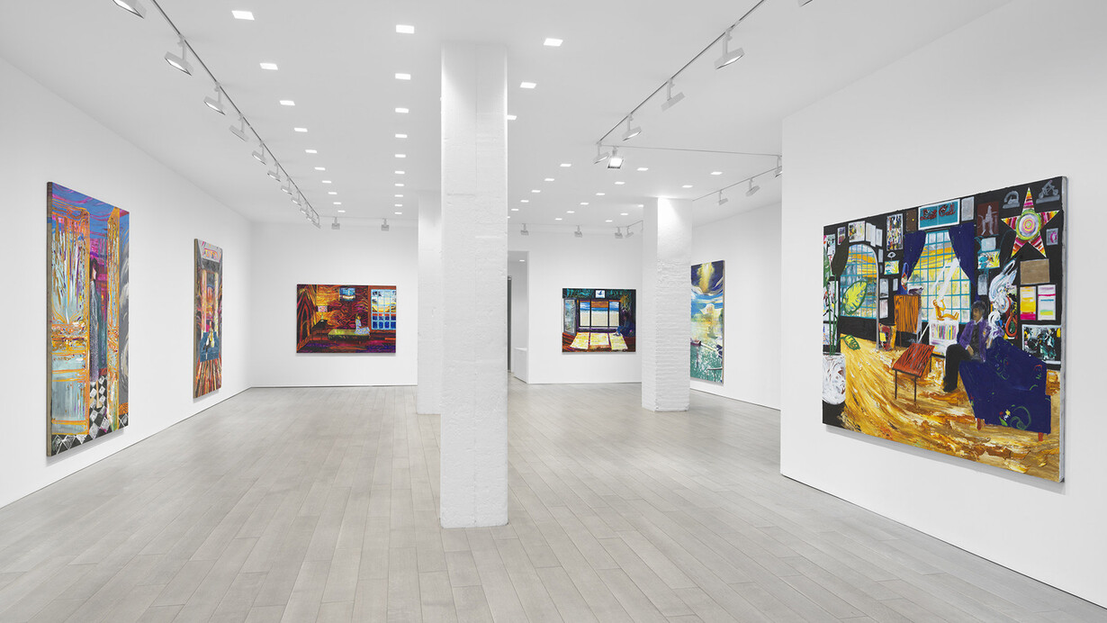 Raffi Kalenderian, Bathers (Nothing comes from nothing), exhibition view. Courtesy of Miles McEnery Gallery