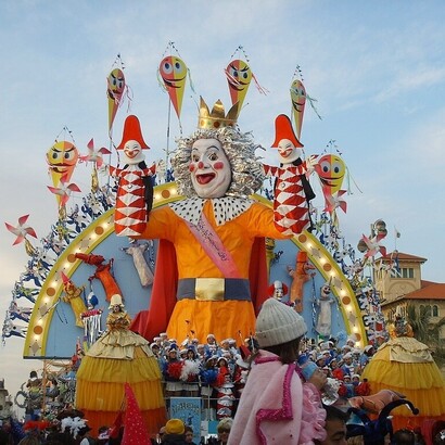 Carnevale di Viareggio 2008, foto di sailko. Viareggio, Italia