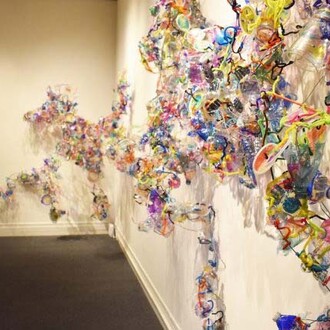 Artists and sense of place residency. Flying horses, exhibition view. Courtesy of Ogden Museum of Southern Art