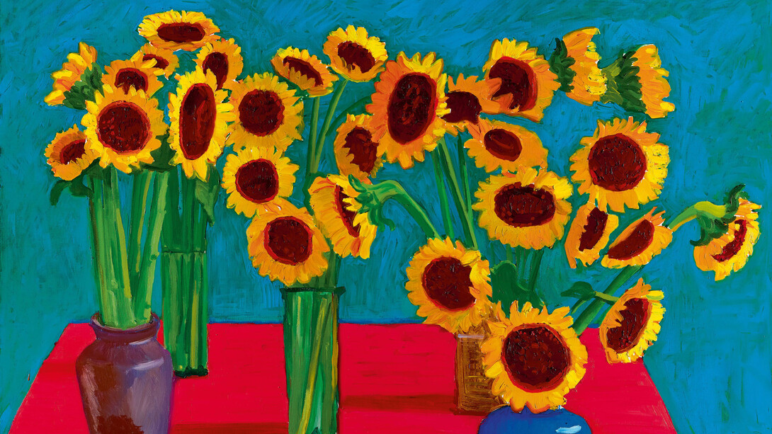 Girasoles de David Hockney